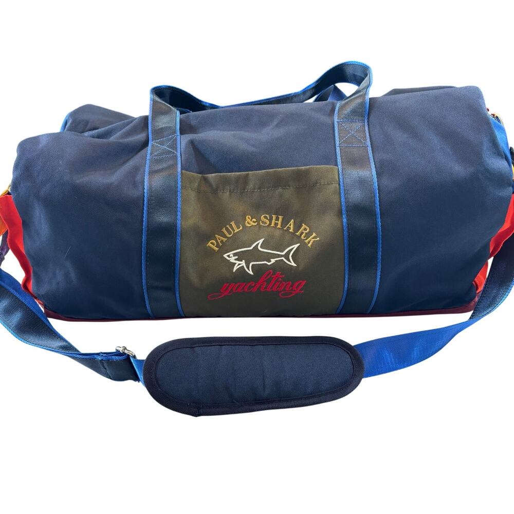 Paul & Shark Yachting Travel Shoulder Bag Duffle Bag Large Multi-Color, Pockets